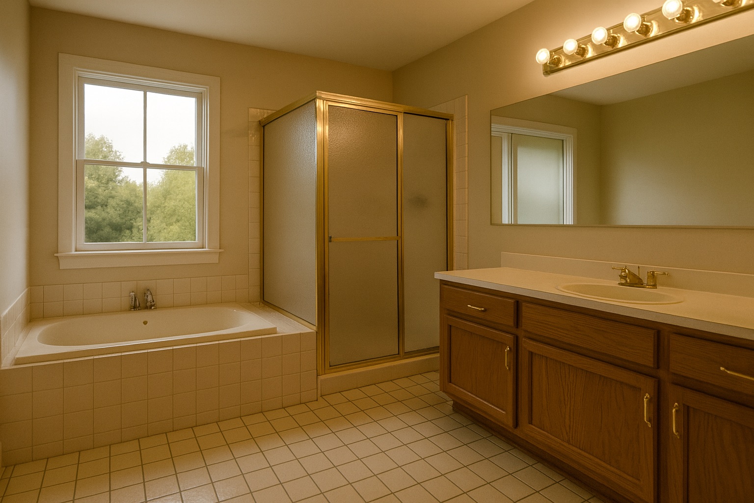 Bathroom before the remodel