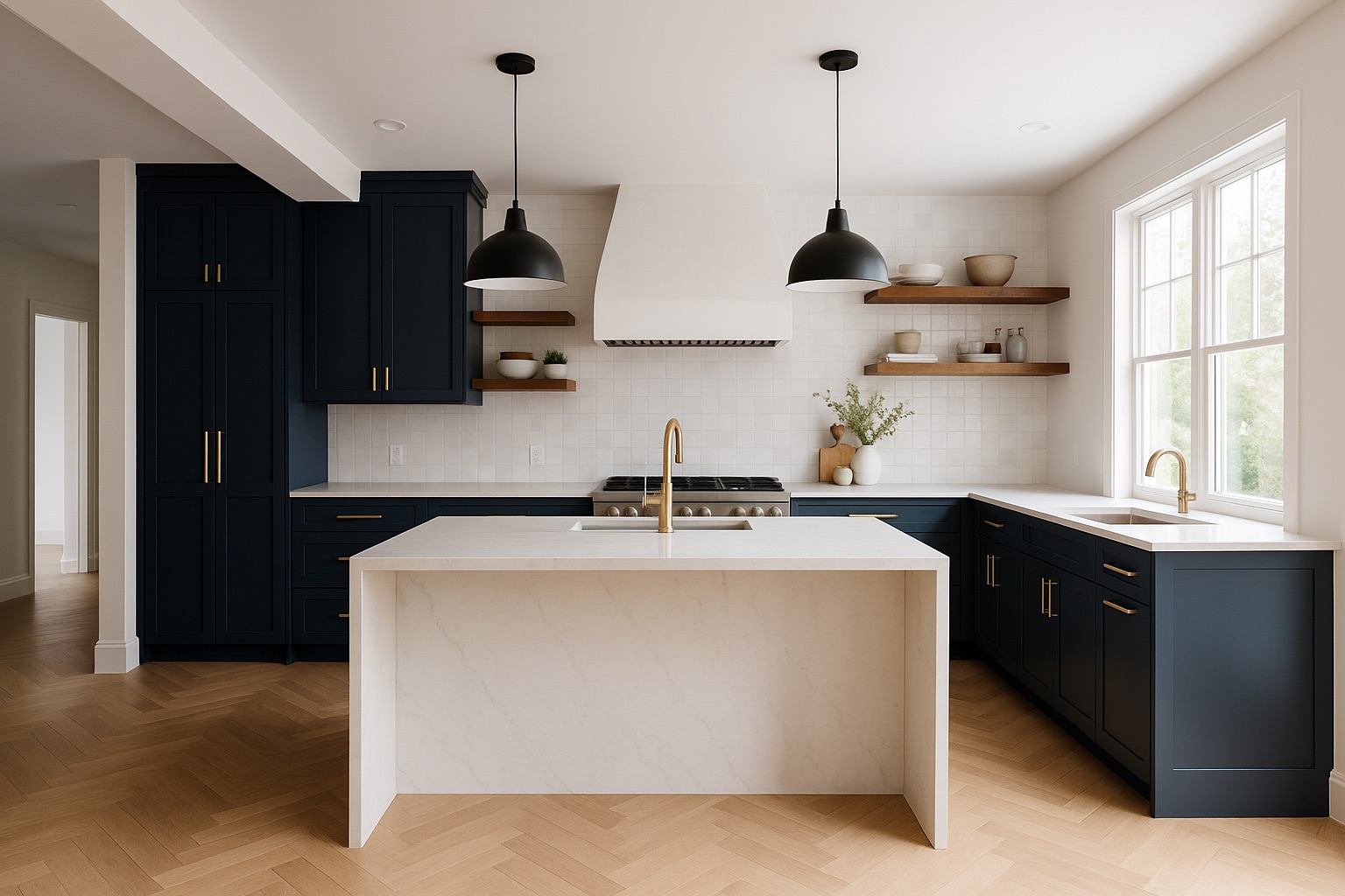 The same kitchen after the remodel